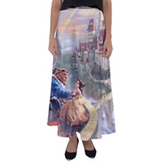 Beauty And The Beast Castle Flared Maxi Skirt by artworkshop