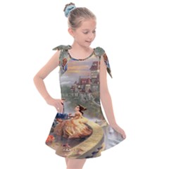 Beauty And The Beast Castle Kids  Tie Up Tunic Dress by artworkshop