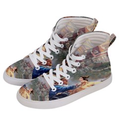 Beauty And The Beast Castle Women s Hi-top Skate Sneakers by artworkshop