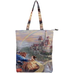 Beauty And The Beast Castle Double Zip Up Tote Bag by artworkshop