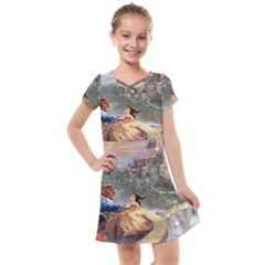 Beauty And The Beast Castle Kids  Cross Web Dress by artworkshop