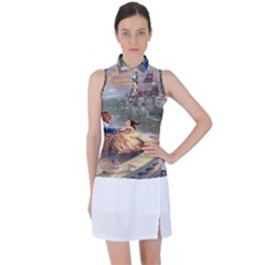 Beauty And The Beast Castle Women s Sleeveless Polo Tee by artworkshop