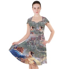 Beauty And The Beast Castle Cap Sleeve Midi Dress by artworkshop