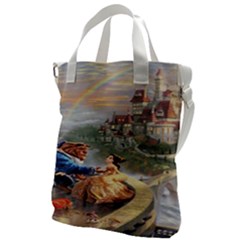 Beauty And The Beast Castle Canvas Messenger Bag by artworkshop