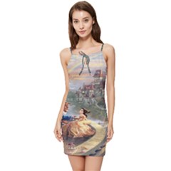 Beauty And The Beast Castle Summer Tie Front Dress by artworkshop