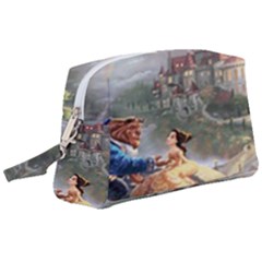 Beauty And The Beast Castle Wristlet Pouch Bag (large) by artworkshop