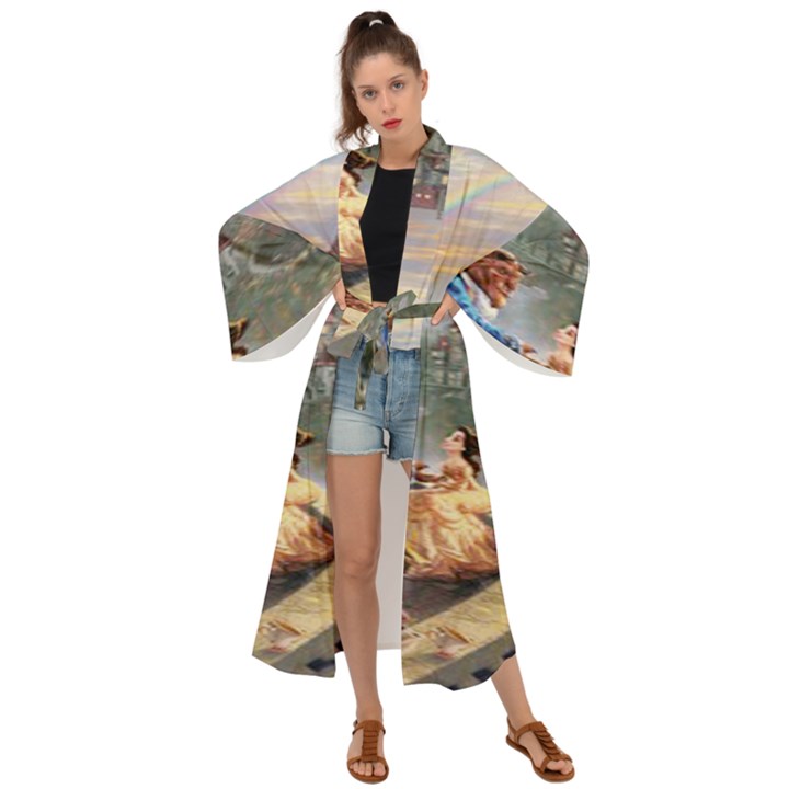 Beauty And The Beast Castle Maxi Kimono