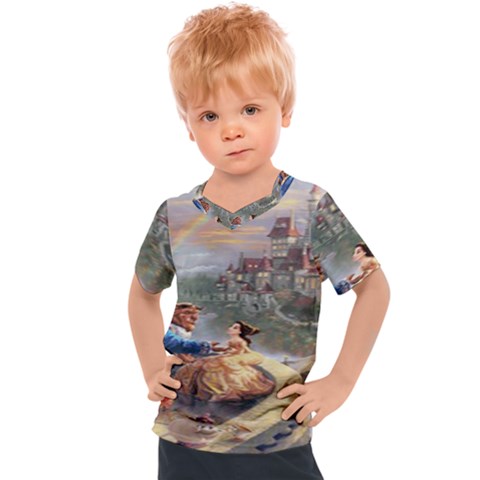 Beauty And The Beast Castle Kids  Sports Tee by artworkshop