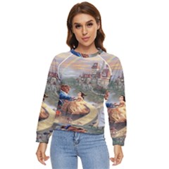 Beauty And The Beast Castle Women s Long Sleeve Raglan Tee