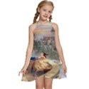 Beauty And The Beast Castle Kids  Halter Collar Waist Tie Chiffon Dress View1