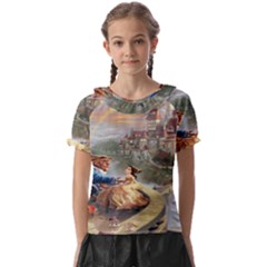 Beauty And The Beast Castle Kids  Frill Chiffon Blouse by artworkshop