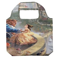 Beauty And The Beast Castle Premium Foldable Grocery Recycle Bag