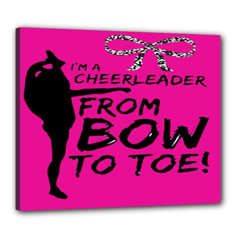 Bow To Toe Cheer Canvas 24  X 20  (stretched) by artworkshop