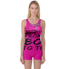 Bow To Toe Cheer One Piece Boyleg Swimsuit by artworkshop