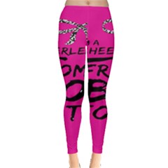 Bow To Toe Cheer Leggings  by artworkshop