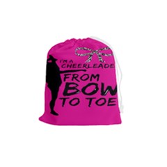 Bow To Toe Cheer Drawstring Pouch (medium) by artworkshop