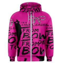 Bow To Toe Cheer Men s Zipper Hoodie by artworkshop