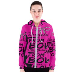 Bow To Toe Cheer Women s Zipper Hoodie by artworkshop