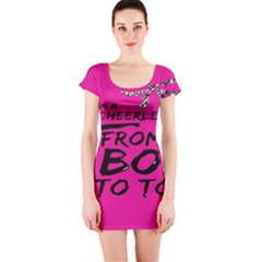 Bow To Toe Cheer Short Sleeve Bodycon Dress by artworkshop