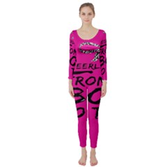 Bow To Toe Cheer Long Sleeve Catsuit by artworkshop