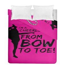 Bow To Toe Cheer Duvet Cover Double Side (full/ Double Size) by artworkshop