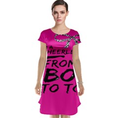 Bow To Toe Cheer Cap Sleeve Nightdress by artworkshop