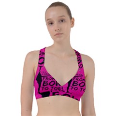 Bow To Toe Cheer Sweetheart Sports Bra by artworkshop