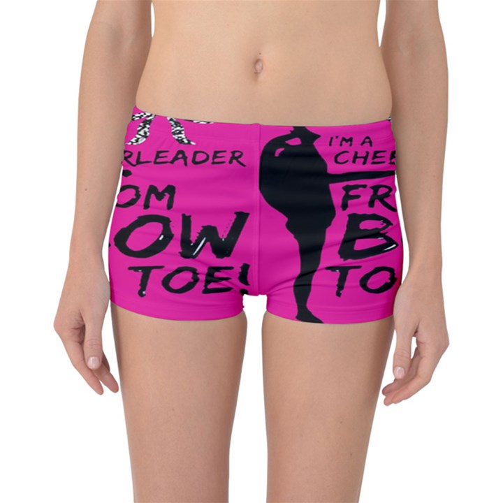 Bow To Toe Cheer Reversible Boyleg Bikini Bottoms