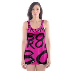 Bow To Toe Cheer Skater Dress Swimsuit by artworkshop