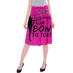 Bow To Toe Cheer Midi Beach Skirt by artworkshop