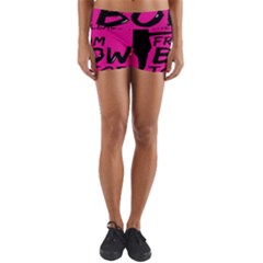 Bow To Toe Cheer Yoga Shorts by artworkshop