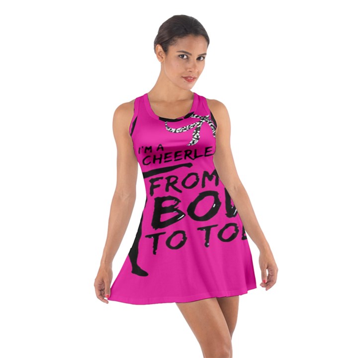 Bow To Toe Cheer Cotton Racerback Dress