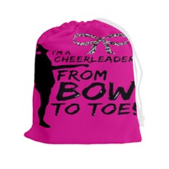 Bow To Toe Cheer Drawstring Pouch (2xl) by artworkshop