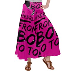 Bow To Toe Cheer Satin Palazzo Pants by artworkshop