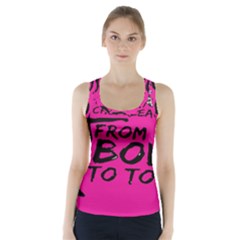 Bow To Toe Cheer Racer Back Sports Top by artworkshop