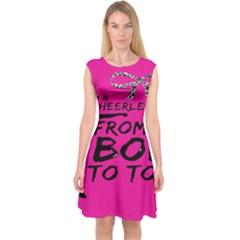 Bow To Toe Cheer Capsleeve Midi Dress by artworkshop