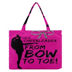 Bow To Toe Cheer Zipper Medium Tote Bag by artworkshop