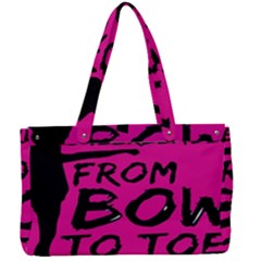 Bow To Toe Cheer Canvas Work Bag by artworkshop