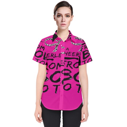 Bow To Toe Cheer Women s Short Sleeve Shirt by artworkshop