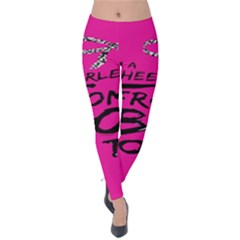 Bow To Toe Cheer Velvet Leggings by artworkshop