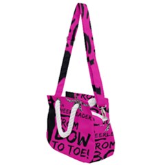 Bow To Toe Cheer Rope Handles Shoulder Strap Bag by artworkshop