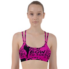 Bow To Toe Cheer Line Them Up Sports Bra by artworkshop