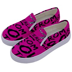 Bow To Toe Cheer Kids  Canvas Slip Ons by artworkshop