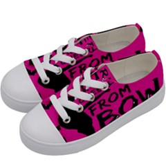 Bow To Toe Cheer Kids  Low Top Canvas Sneakers by artworkshop