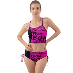 Bow To Toe Cheer Mini Tank Bikini Set by artworkshop