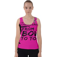 Bow To Toe Cheer Velvet Tank Top by artworkshop