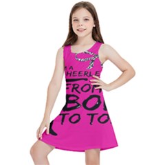 Bow To Toe Cheer Kids  Lightweight Sleeveless Dress by artworkshop