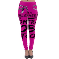 Bow To Toe Cheer Lightweight Velour Leggings by artworkshop