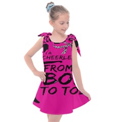 Bow To Toe Cheer Kids  Tie Up Tunic Dress by artworkshop