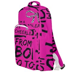 Bow To Toe Cheer Double Compartment Backpack by artworkshop